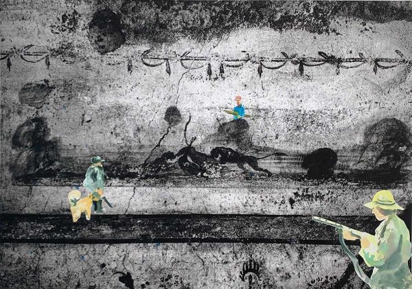 Lessons of the predator (from Pompeji dialog) är ett verk av Petri Hytönen gjort år 2018. Tekniken är pigmentprint med akvarell och finns i en unik upplaga om 1 exemplar. Verket mäter 50 x 70 cm.