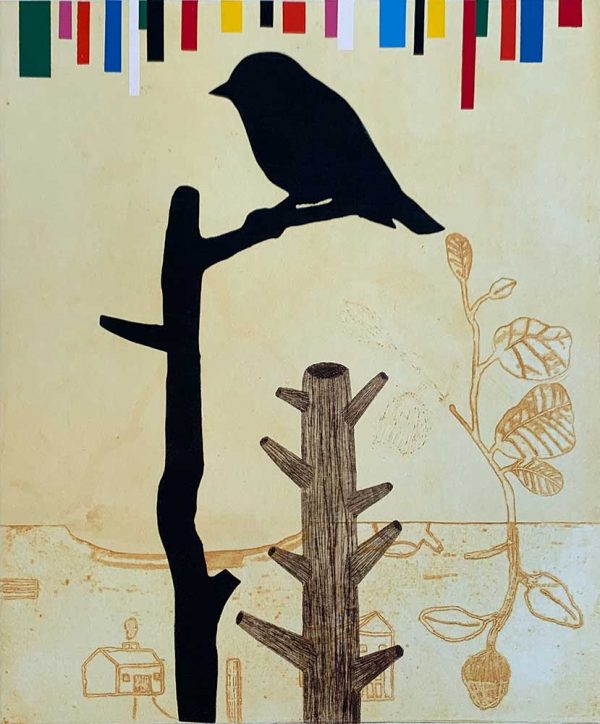 ”Black Bird” är ett verk av Kristina Thun gjort år 2021. Tekniken är Litografi, etsning och screentryck och finns i en upplaga på 17 exemplar. Verket mäter 50 x 39 cm, själva bildytan är 35,5 x 29,5 cm.