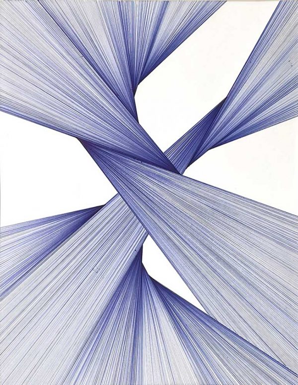 ”Blue Lines VI” är ett verk av Anders Granberg gjort år 2021. Tekniken är Bläck på papper och finns i en upplaga på 1 exemplar. Verket mäter 70 x 50 cm, bildytan är 50 x 40 cm.