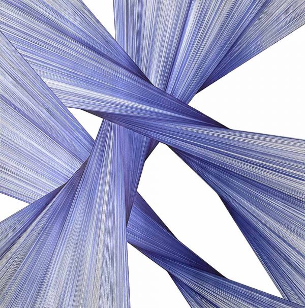 "Blue Lines XI” är ett verk av Anders Granberg gjort år 2022. Tekniken är Ballpoint penna på papper i ett unikt exemplar. Verket mäter 70 x 70 cm, signerat av konstnären.