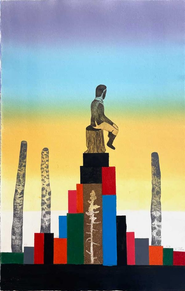 ”True colors” är ett verk av Kristina Thun gjort år 2022. Tekniken är Litografi, etsning, torrnål, fotopolymer och finns i en upplaga på 7 exemplar. Verket mäter 53 x 36 cm.