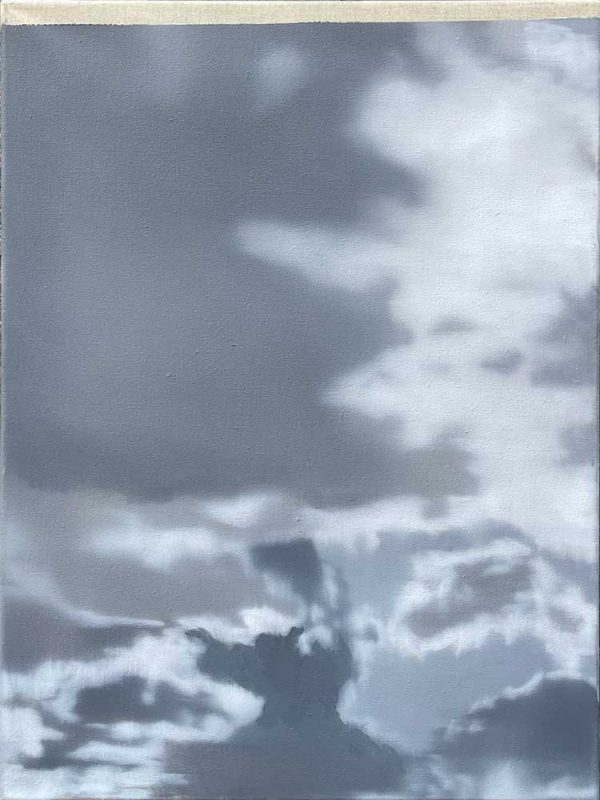 ”Cloud No. 2” är ett unikt verk av Joakim Allgulander gjort år 2020. Tekniken är olja på duk, verket mäter 60 cx 45 cm.