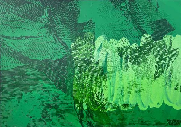 ”The Green Light” är ett verk av Daniel Birgersson gjort år 2022. Tekniken är Screentryck, mixed media på papper och är ett unikt verk. Verket mäter 50 x 70 cm, själva tryckytan är 46,5 x 66,5 cm.