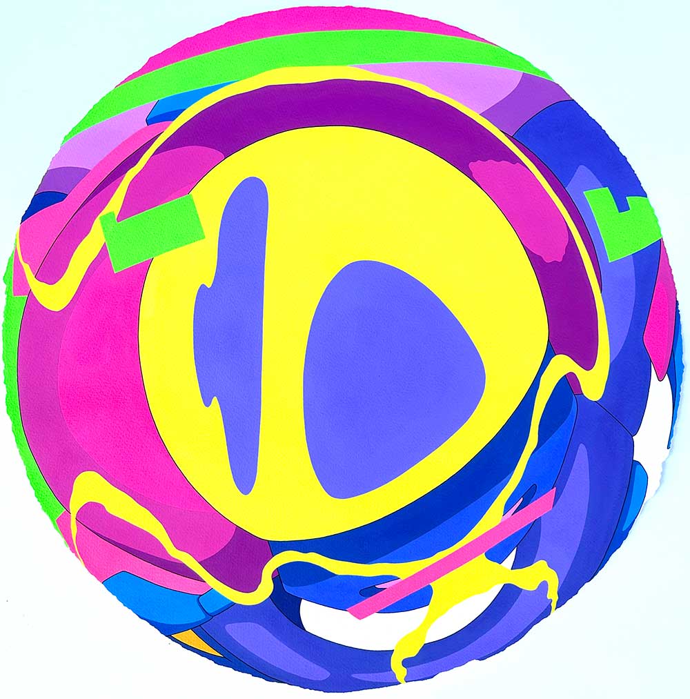 ”LOOPDEELOOP/6” är ett konstverk av Emil Öhlund gjort år 2023. Tekniken är akryl på formrivet papper och är ett unikt verk. Verket mäter 53 x 53 cm. Verket är signerat på baksidan.