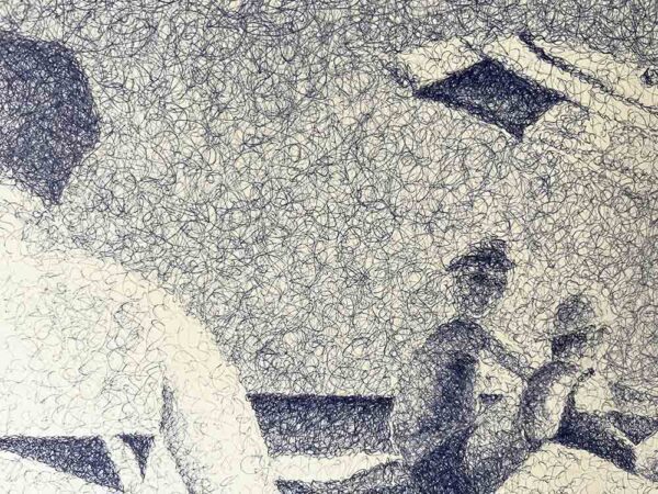 ”Italien 1966” är ett verk av Anders Granberg gjort år 2023. Tekniken är Ballpoint penna på papper i ett unikt exemplar. Verket mäter 70 x 100 cm och bildytan är 64 x 94 cm, signerat av konstnären. Det här verket är glasat och inramat med svartlaserad träram och har vit passepartout.