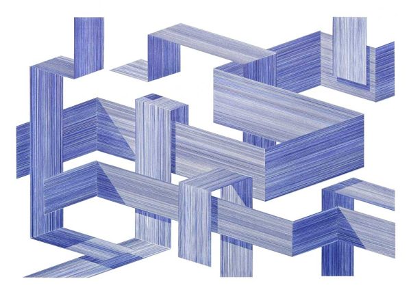 "Blue Lines 26” är ett verk av Anders Granberg gjort år 2024. Tekniken är Ballpoint penna på papper i ett unikt exemplar. Verket mäter 50 x 70 cm, signerat av konstnären.