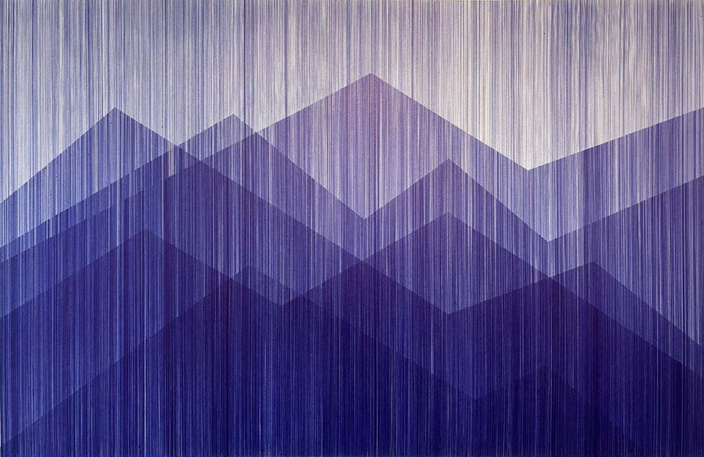 "Blue Lines 57” är ett verk av Anders Granberg gjort år 2025. Tekniken är Ballpoint penna på papper i ett unikt original. Verket mäter 60 x 90 cm, och själva ritade ytan mäter 54 x 84 cm. Signerat av konstnären.