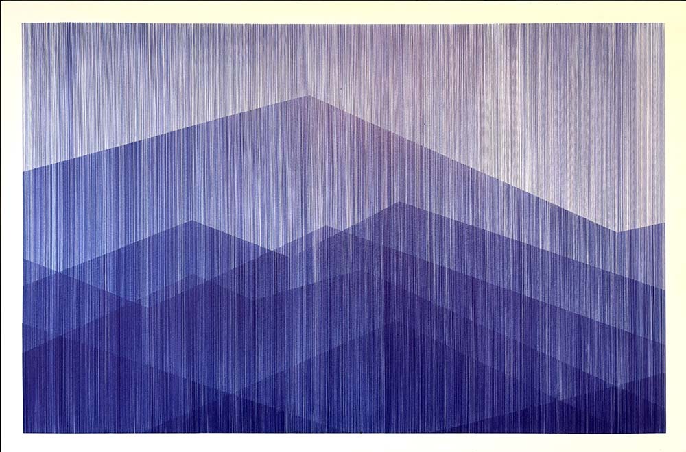 "Blue Lines 61” är ett verk av Anders Granberg gjort år 2025. Tekniken är Ballpoint penna på papper i ett unikt original. Verket mäter 60 x 90 cm, och själva ritade ytan mäter 54 x 84 cm. Signerat av konstnären.