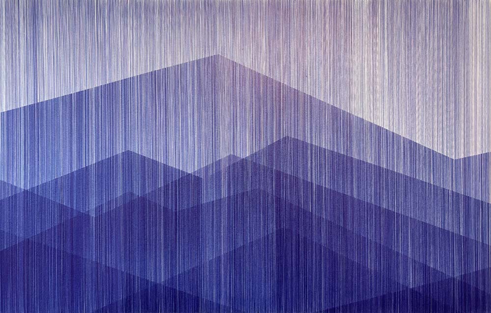 "Blue Lines 61” är ett verk av Anders Granberg gjort år 2025. Tekniken är Ballpoint penna på papper i ett unikt original. Verket mäter 60 x 90 cm, och själva ritade ytan mäter 54 x 84 cm. Signerat av konstnären.